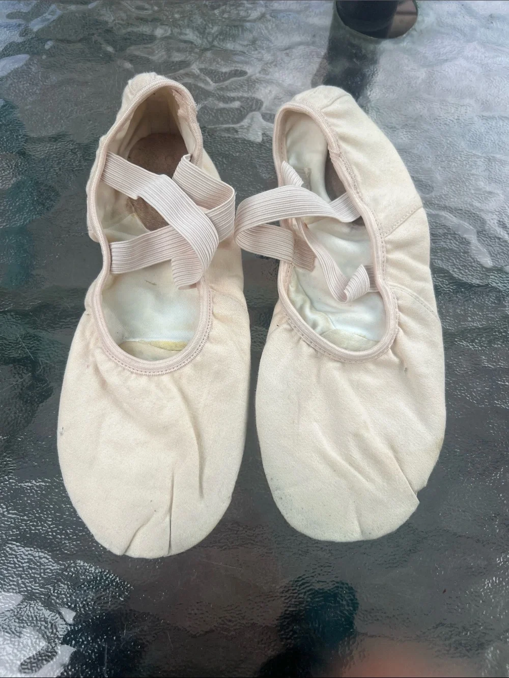 Capezio Canvas Ballet Slippers in Light Pink